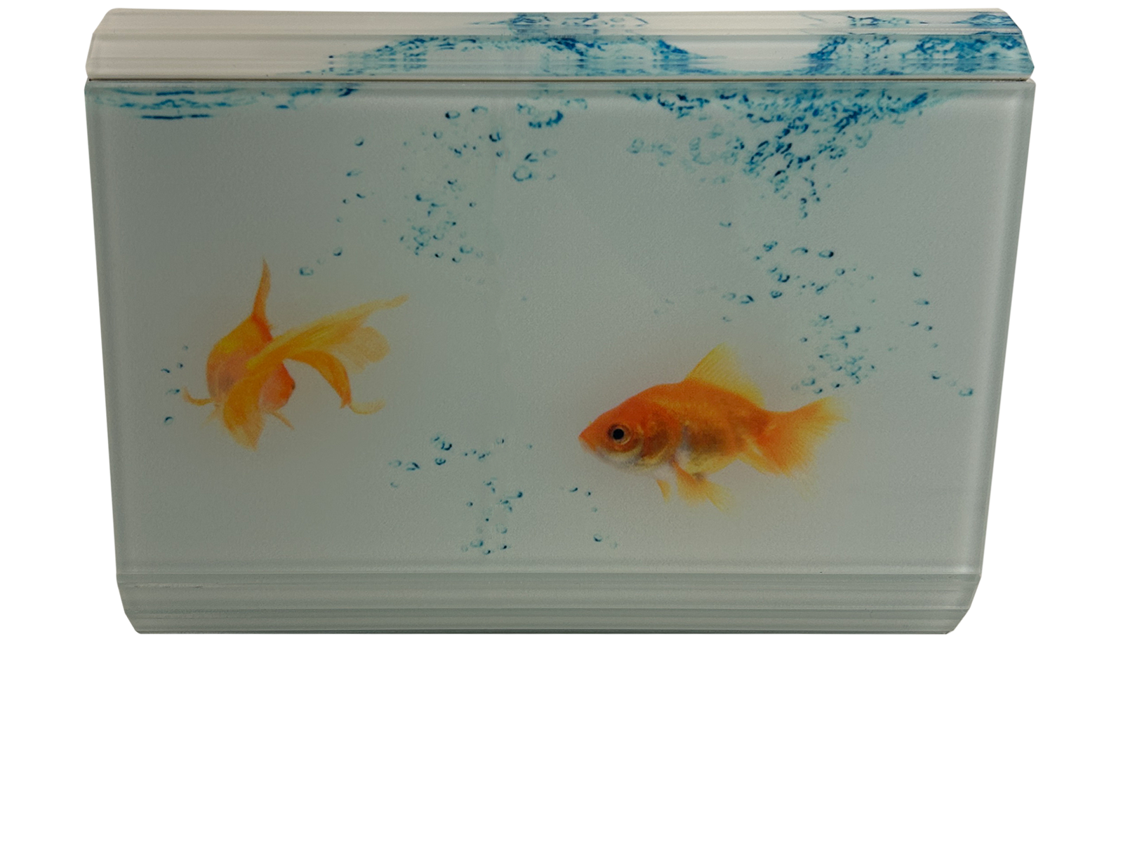 Candy Wallet In Chain, 200&euro;, Accesorios, Azul/Blanco/Naranja, Tafetán - Acetato, Vista trasera